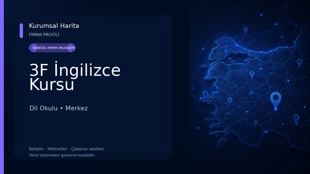 3F İngilizce Kursu Dil Okulu
