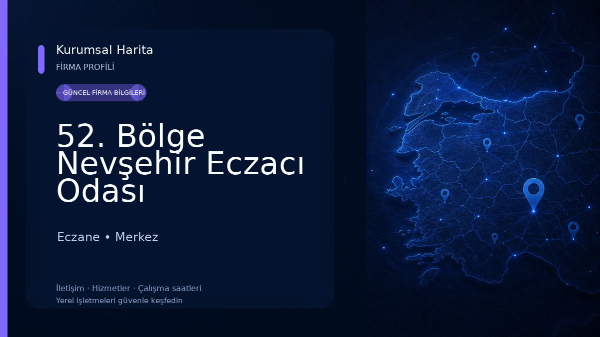 52. Bölge Nevşehir Eczacı Odası