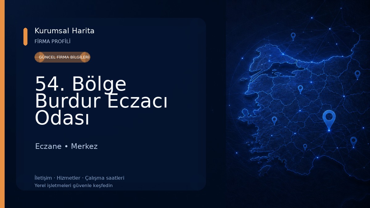 54. Bölge Burdur Eczacı Odası