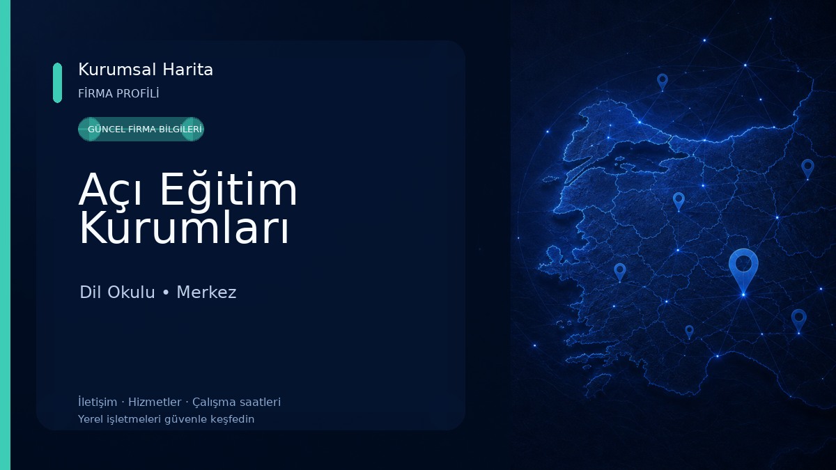 Açı Eğitim Kurumları Dil Okulu