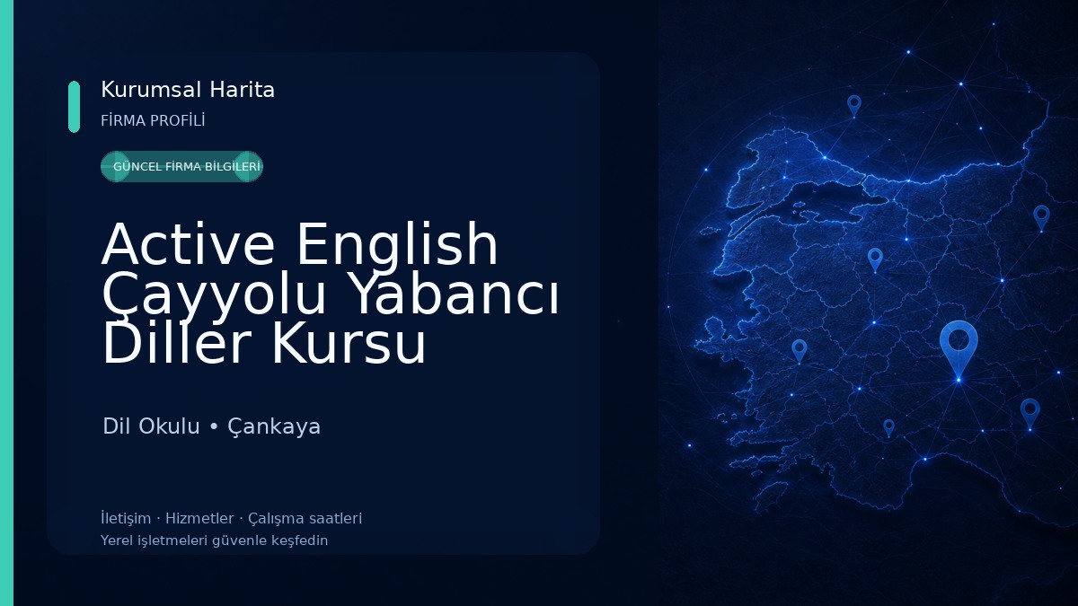 Active English Çayyolu Yabancı Diller Kursu Dil Okulu