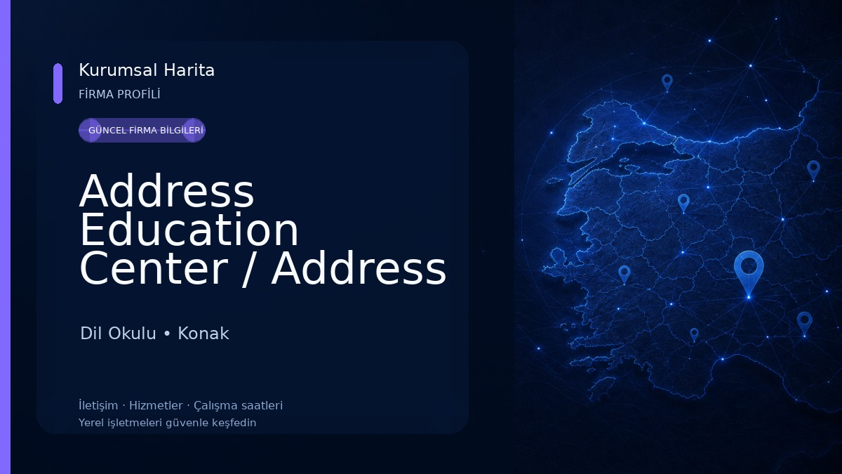 Address Education Center / Address Eğitim