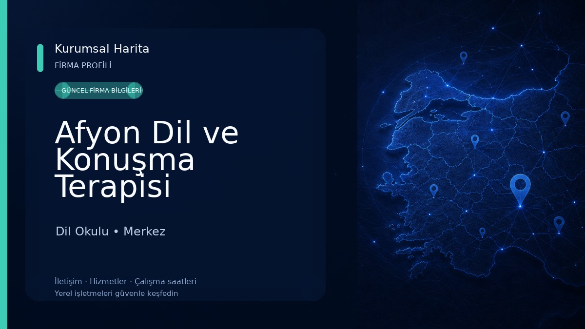 Afyon Dil ve Konuşma Terapisi Dil Okulu