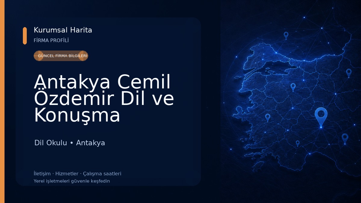 Antakya Cemil Özdemir Dil ve Konuşma Merkezi