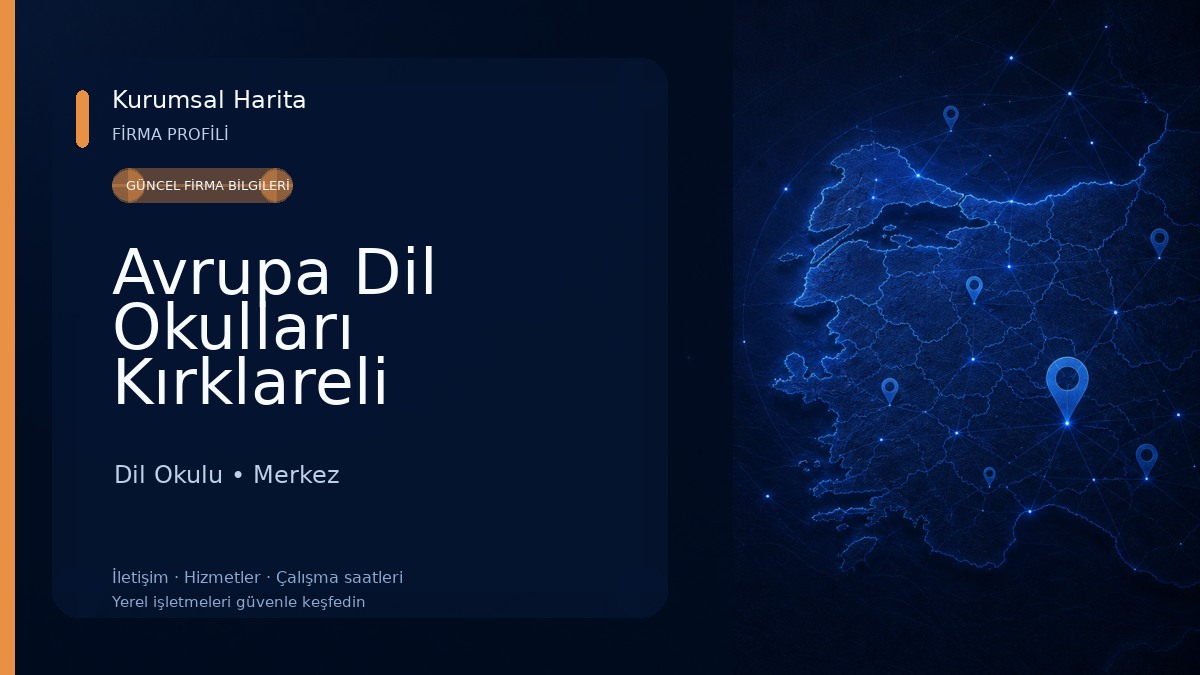 Avrupa Dil Okulları Kırklareli Dil Okulu