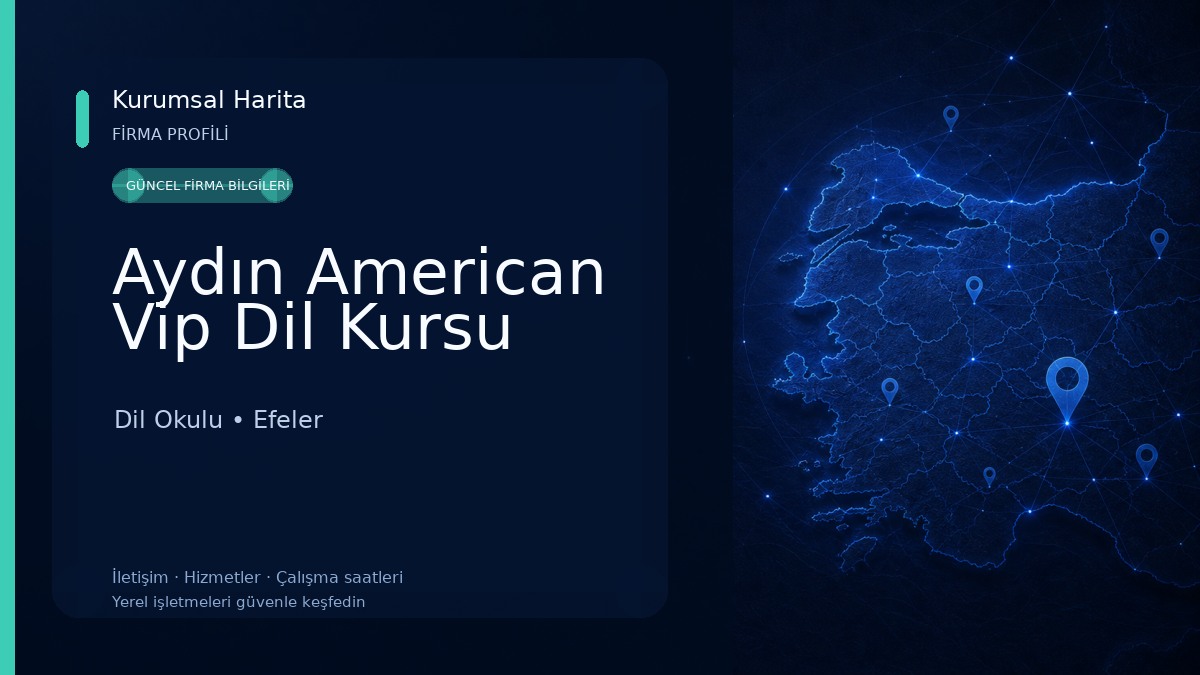 Aydın American Vip Dil Kursu Dil Okulu