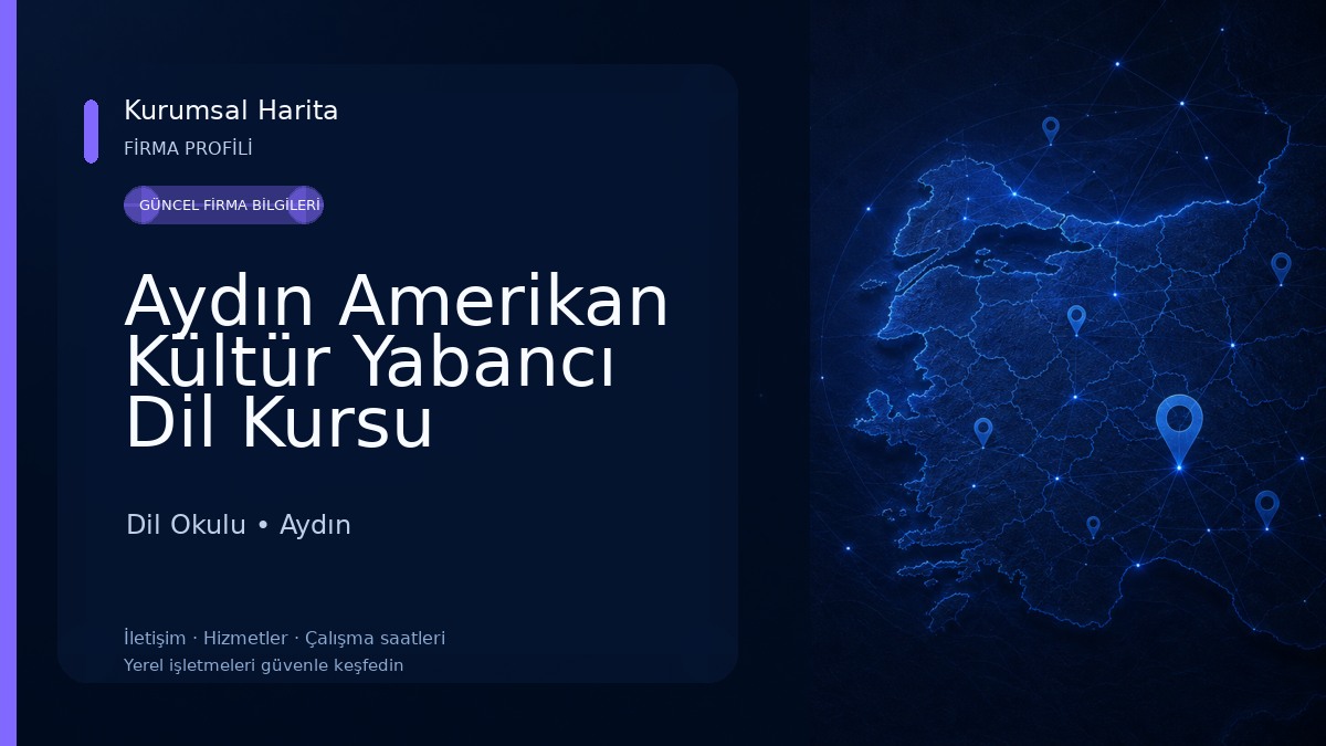 Aydın Amerikan Kültür Yabancı Dil Kursu Dil Okulu