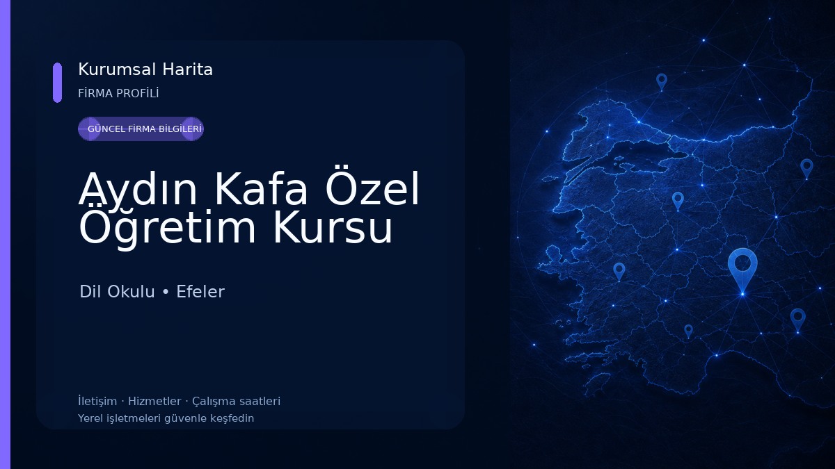 Aydın Kafa Özel Öğretim Kursu Dil Okulu