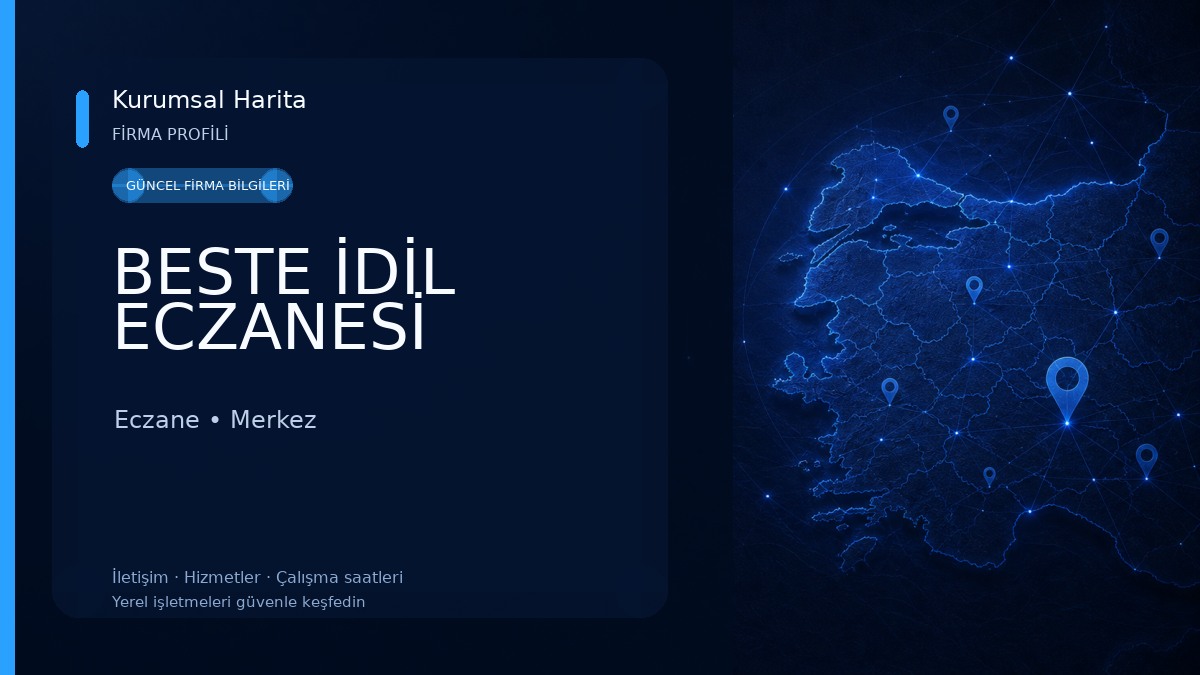 BESTE İDİL ECZANESİ Eczane