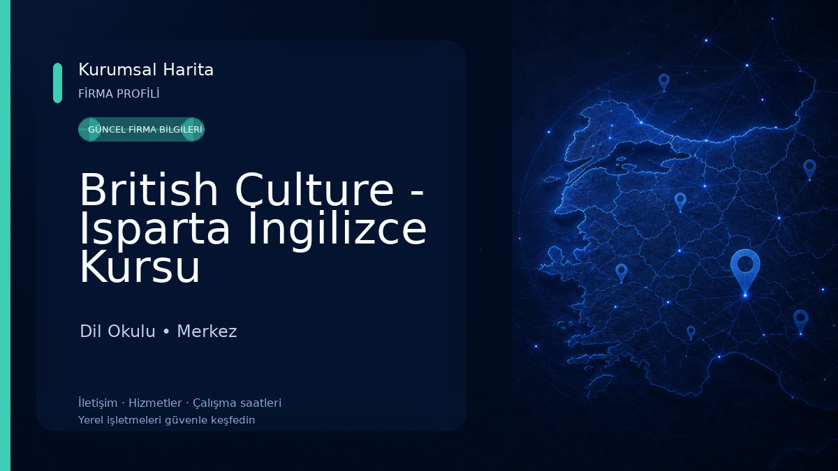 British Culture - Isparta İngilizce Kursu
