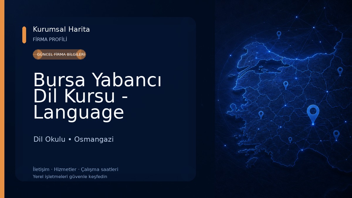 Bursa Yabancı Dil Kursu - Language Course 