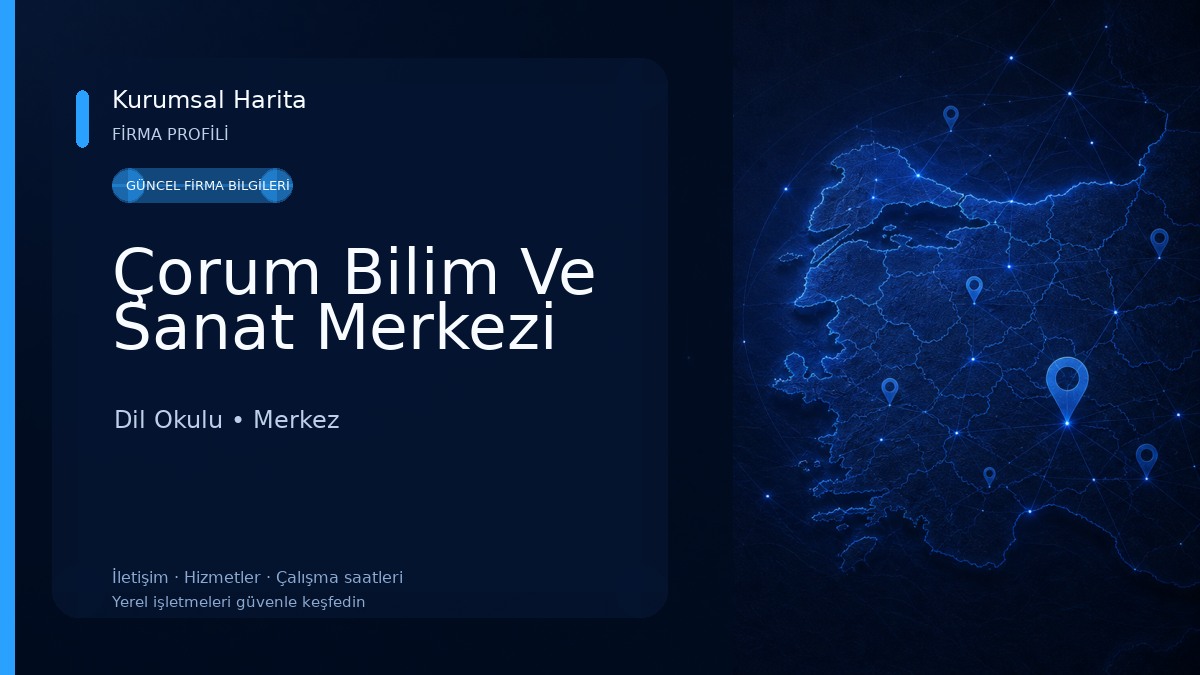 Çorum Bilim Ve Sanat Merkezi Dil Okulu