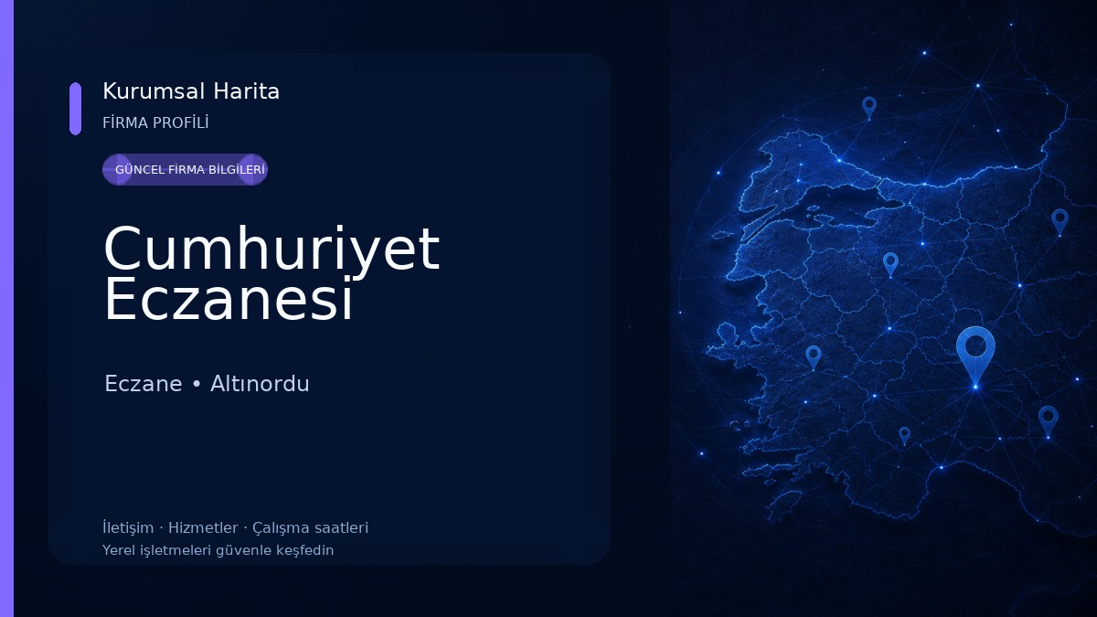 Cumhuriyet Eczanesi Eczane