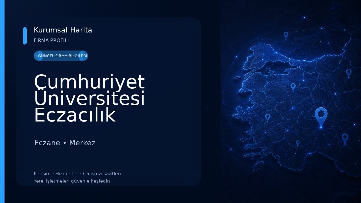 Cumhuriyet Üniversitesi Eczacılık Fakültesi Eczane