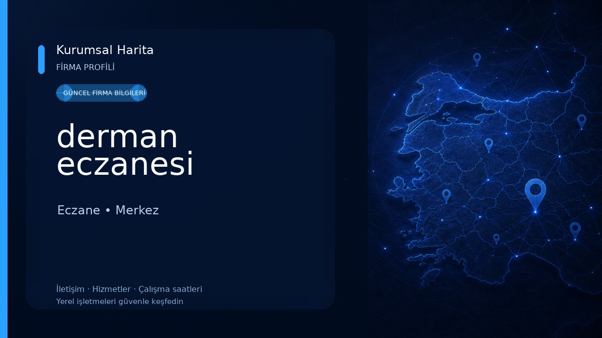 derman eczanesi Eczane