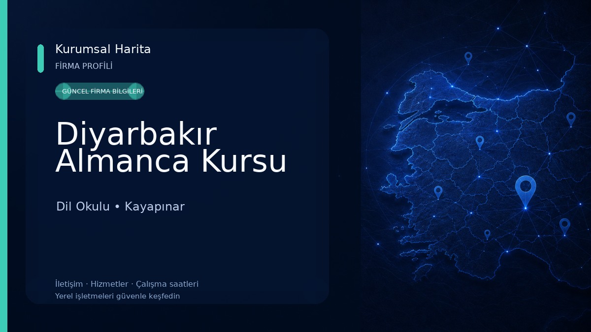 Diyarbakır Almanca Kursu Dil Okulu