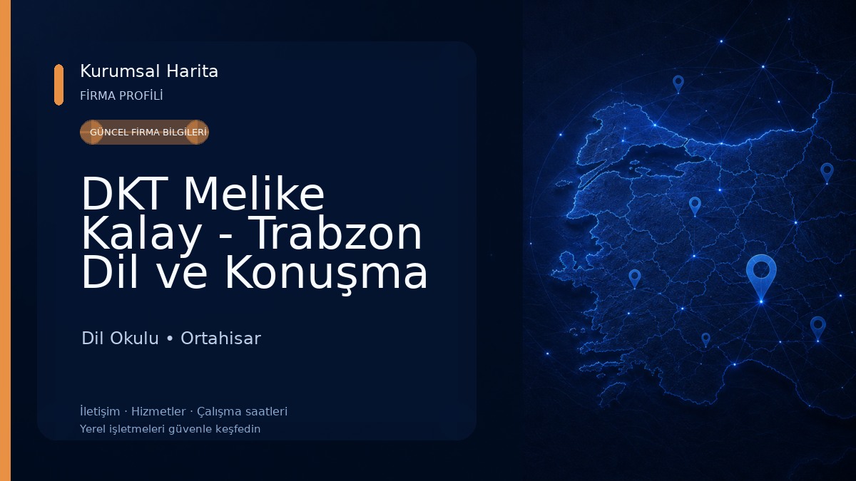 DKT Melike Kalay - Trabzon Dil ve Konuşma Terapisti Dil Okulu