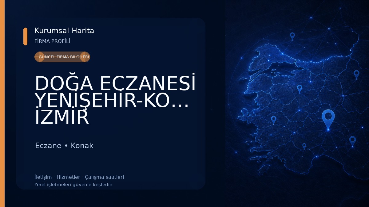 DOĞA ECZANESİ YENİŞEHİR-KONAK İZMİR Eczane
