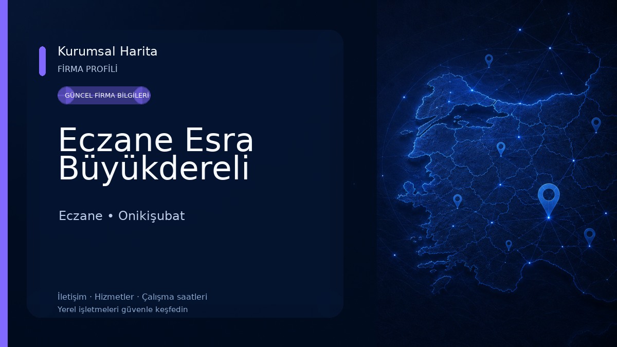 Eczane Esra Büyükdereli Eczane