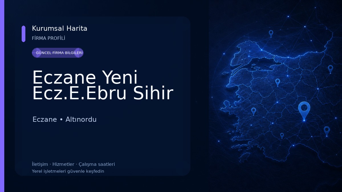 Eczane Yeni Ecz.E.Ebru Sihir