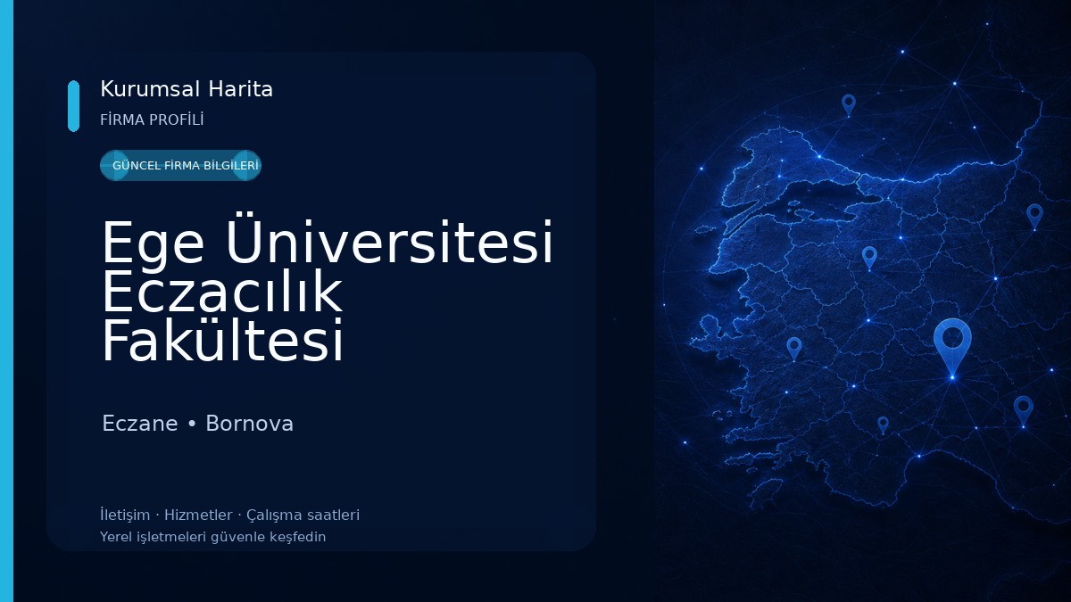 Ege Üniversitesi Eczacılık Fakültesi Eczane