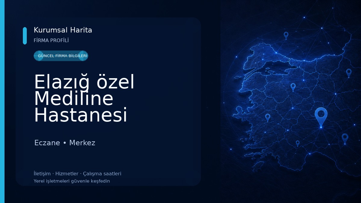 Elazığ özel Mediline Hastanesi Eczane