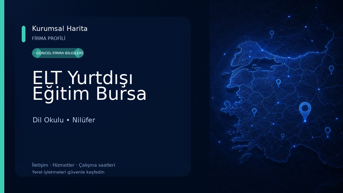 ELT Yurtdışı Eğitim Bursa Dil Okulu