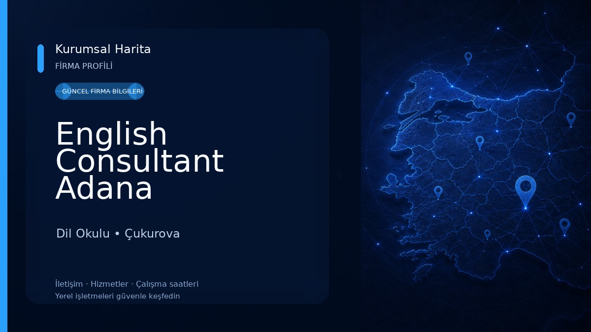 English Consultant Adana 