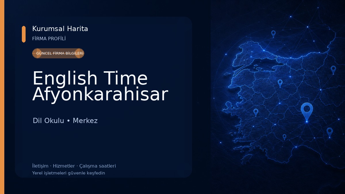 English Time Afyonkarahisar Dil Okulu