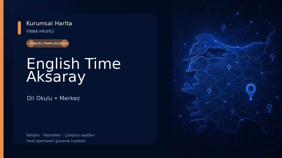 English Time Aksaray Dil Okulu