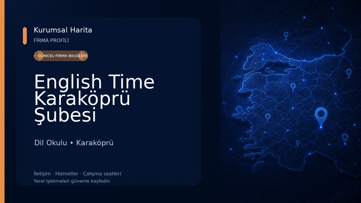 English Time Karaköprü Şubesi