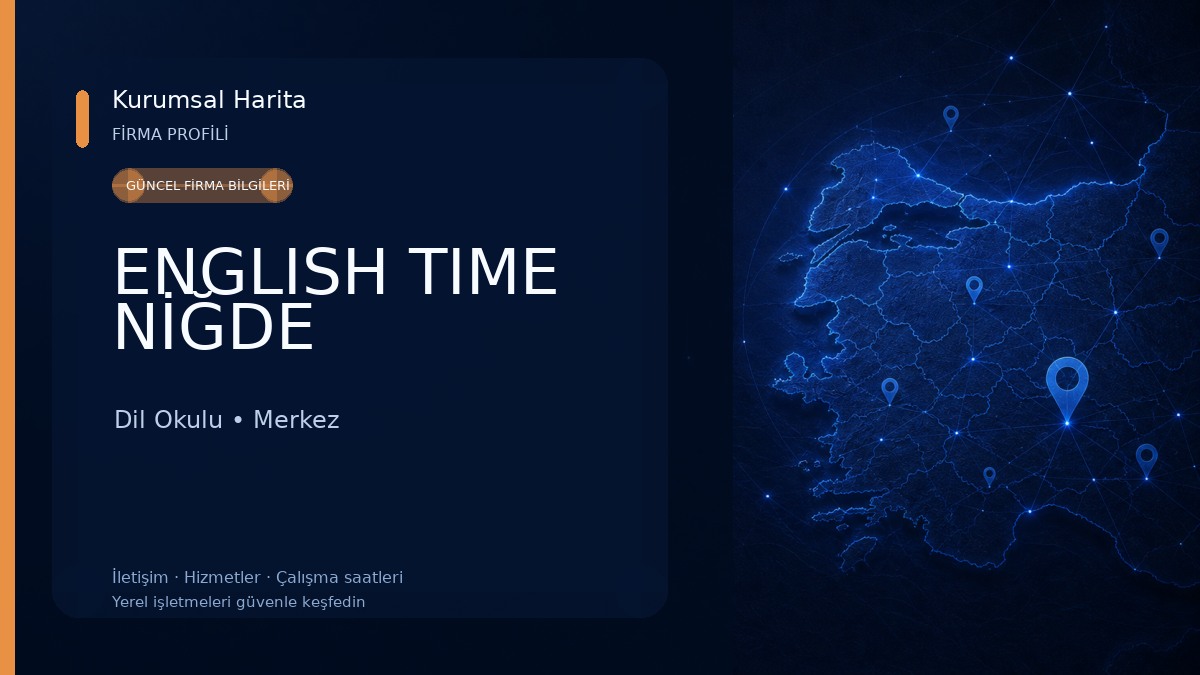 ENGLISH TIME NİĞDE Dil Okulu