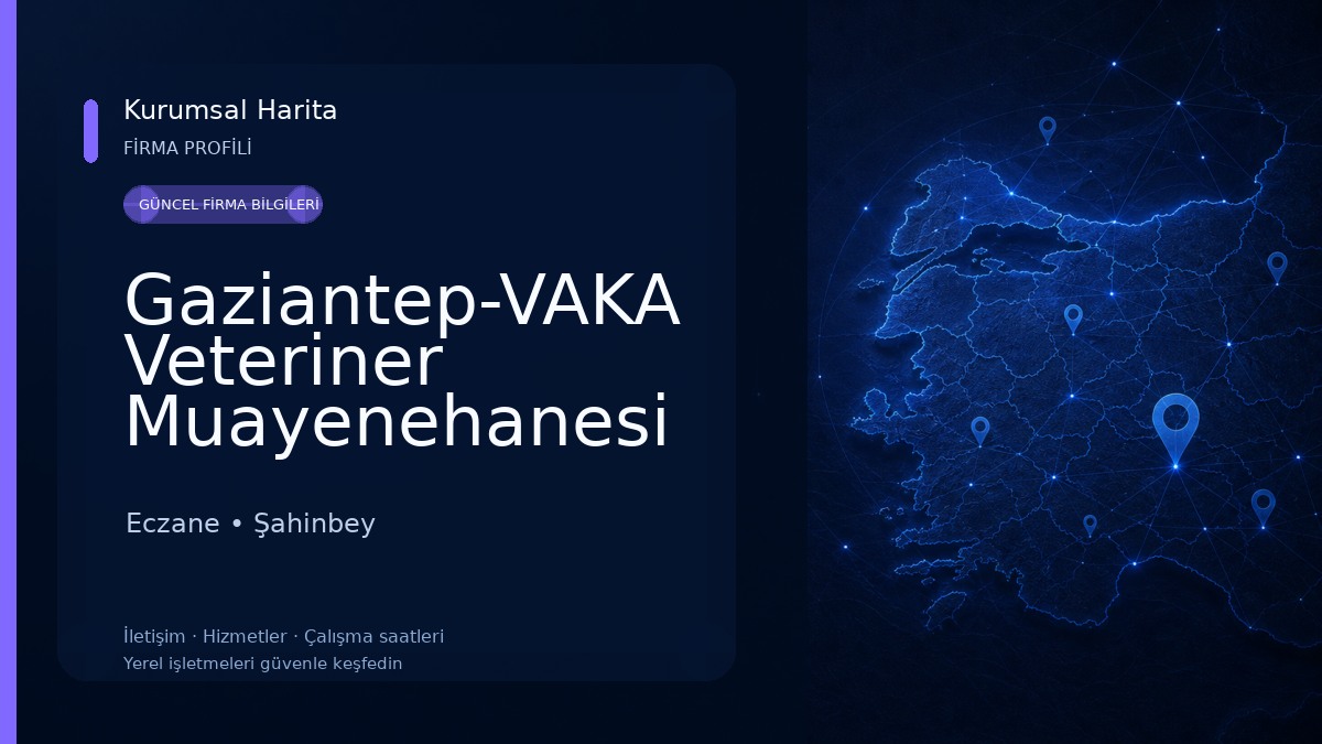 Gaziantep-VAKA Veteriner Muayenehanesi Eczane