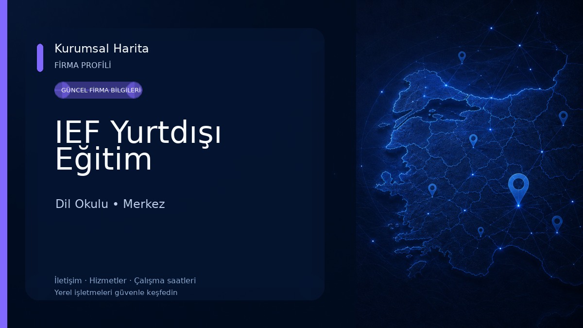 IEF Yurtdışı Eğitim Dil Okulu