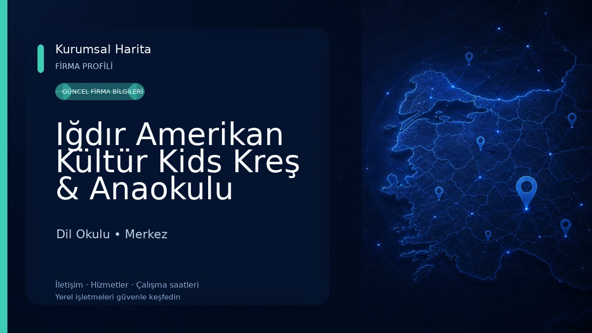 Iğdır Amerikan Kültür Kids Kreş & Anaokulu Dil Okulu
