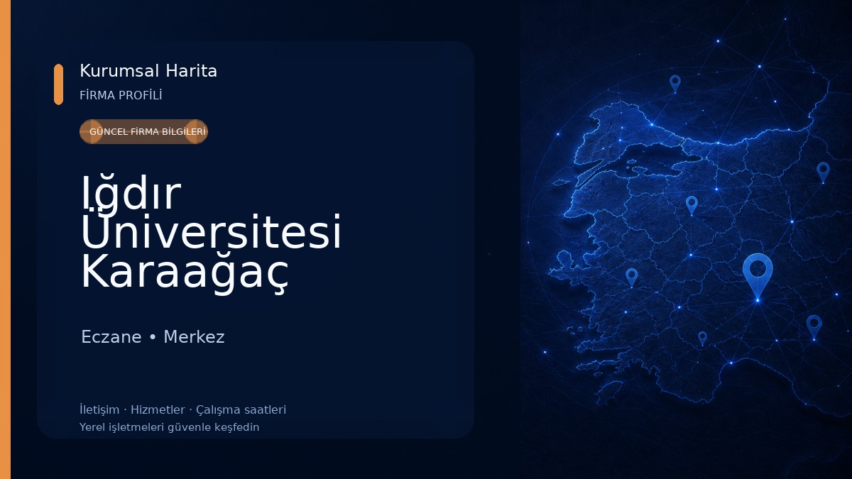 Iğdır Üniversitesi Karaağaç Kampüsü Eczane
