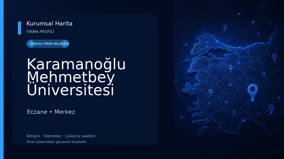 Karamanoğlu Mehmetbey Üniversitesi Eczane