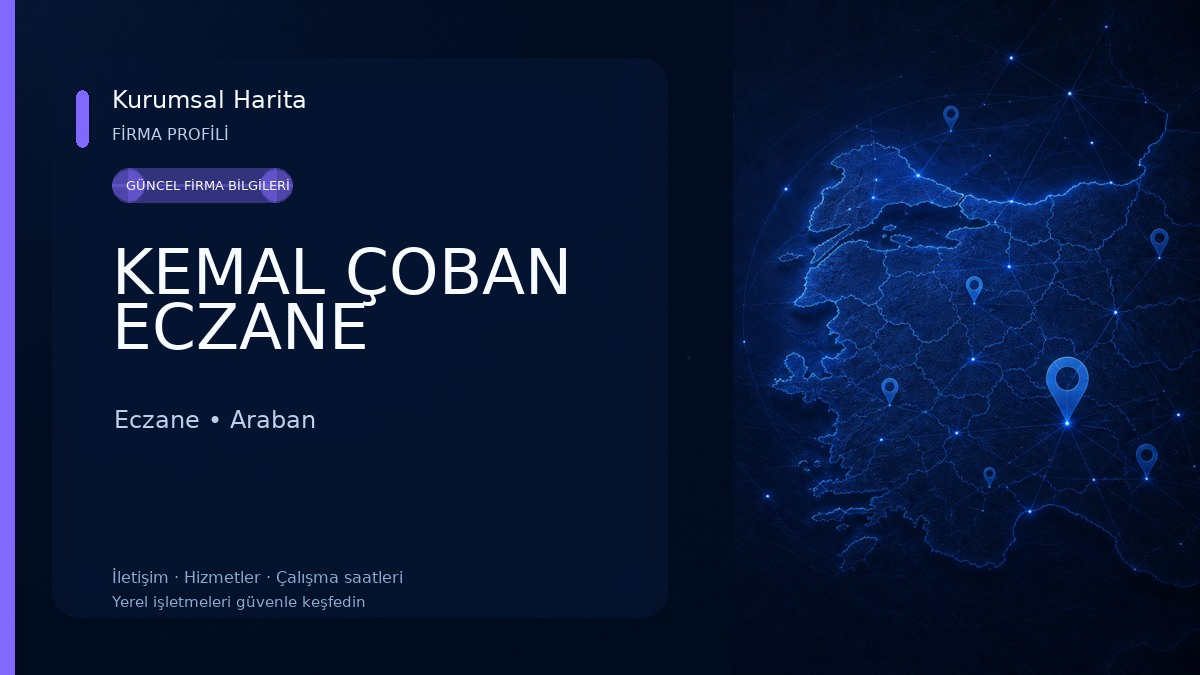 KEMAL ÇOBAN ECZANE Eczane