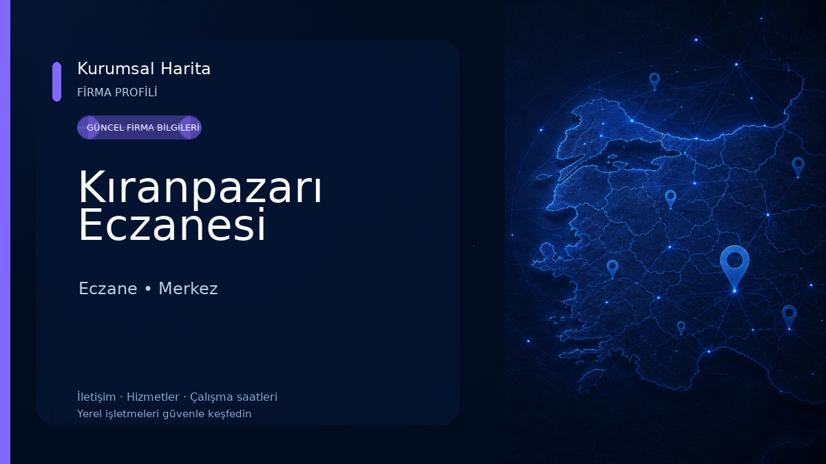Kıranpazarı Eczanesi Eczane
