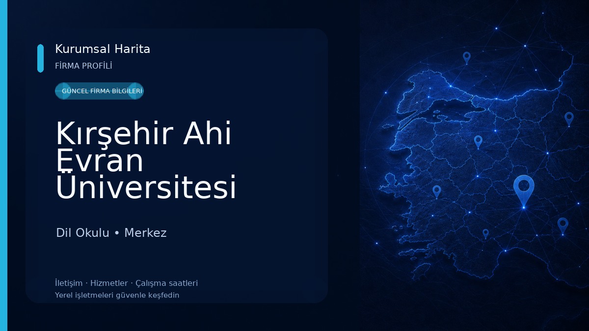 Kırşehir Ahi Evran Üniversitesi TÖMER 