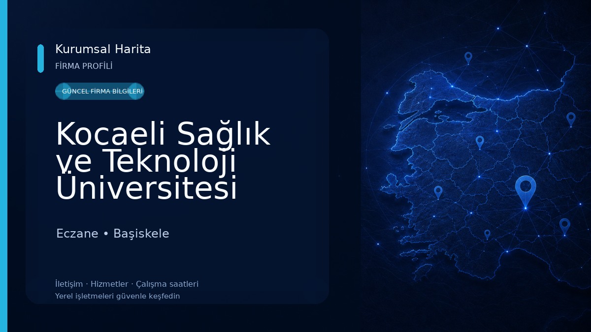 Kocaeli Sağlık ve Teknoloji Üniversitesi Eczane