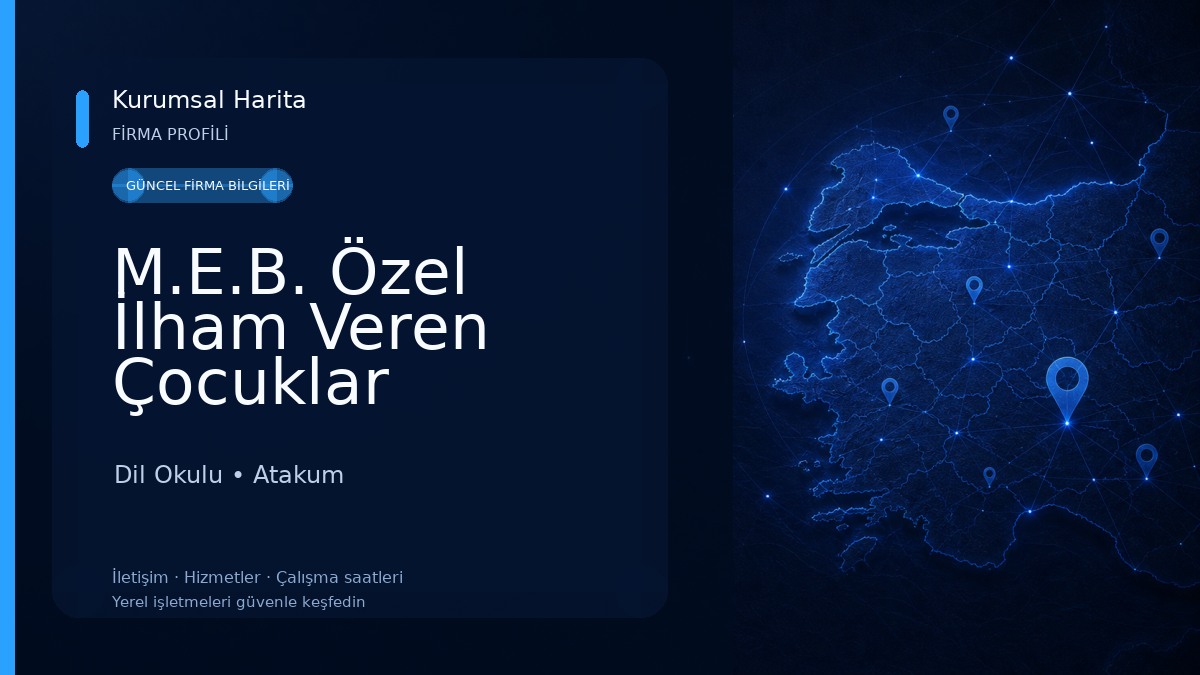 M.E.B. Özel İlham Veren Çocuklar Yabancı Dil Kursu Dil Okulu