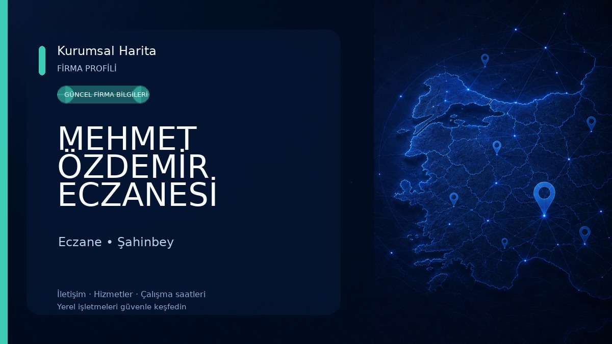 MEHMET ÖZDEMİR ECZANESİ Eczane