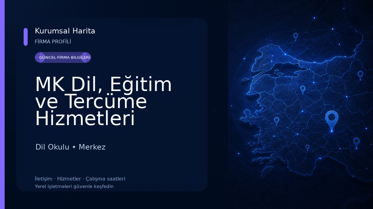 MK Dil, Eğitim ve Tercüme Hizmetleri Dil Okulu