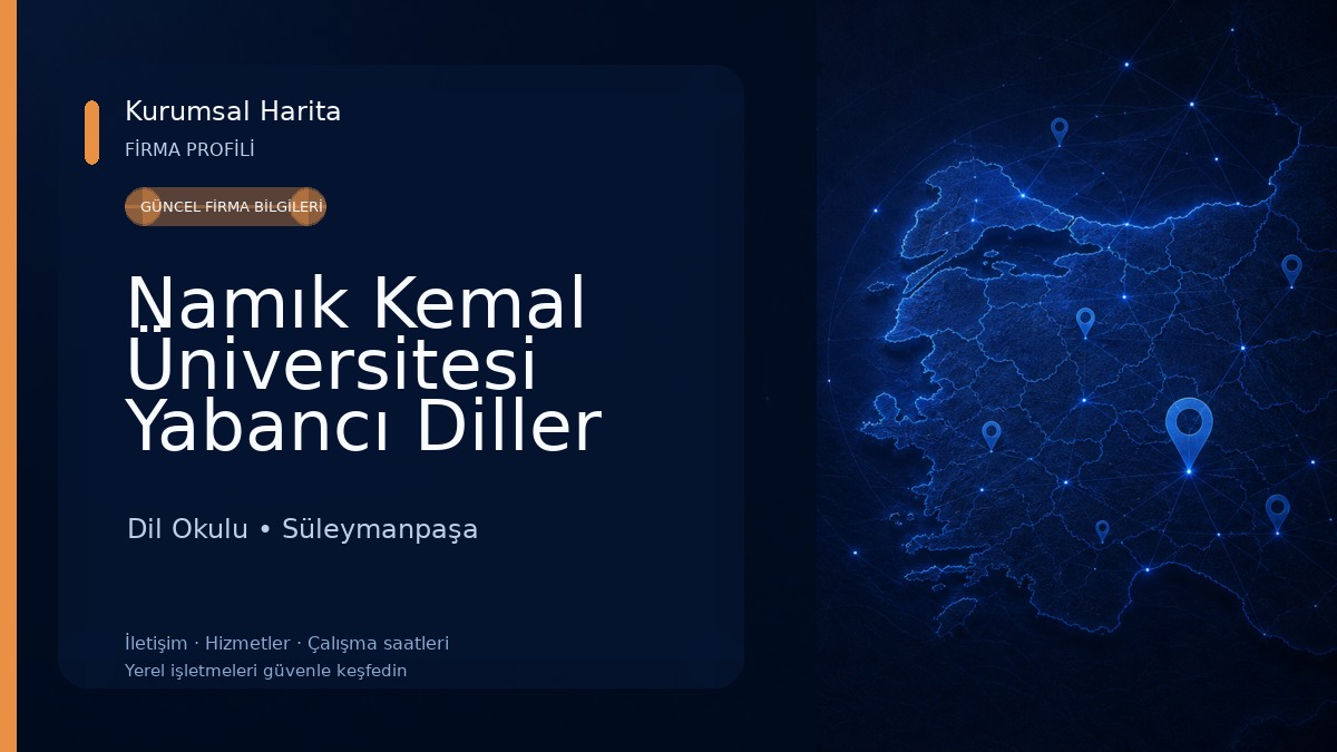 Namık Kemal Üniversitesi Yabancı Diller Yüksek Okulu Dil Okulu