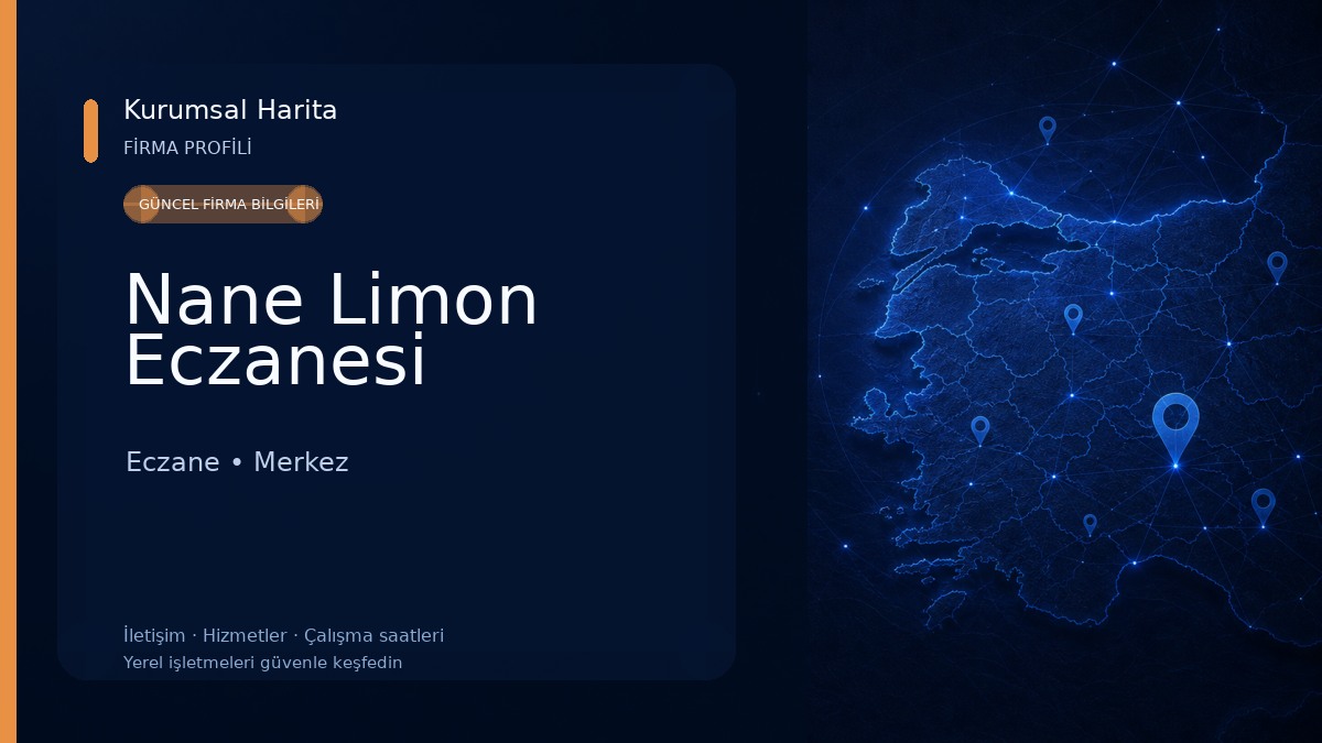 Nane Limon Eczanesi Eczane
