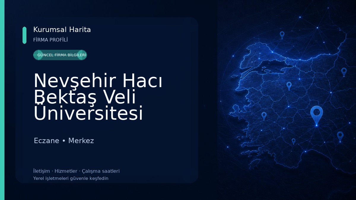 Nevşehir Hacı Bektaş Veli Üniversitesi Eczane