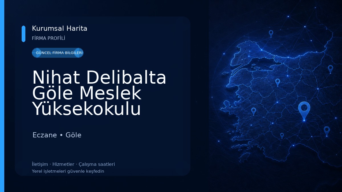 Nihat Delibalta Göle Meslek Yüksekokulu Eczane