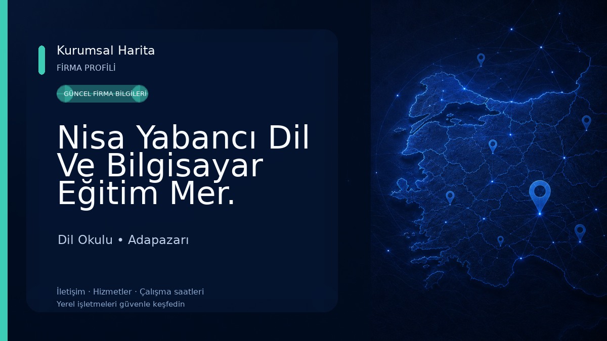 Nisa Yabancı Dil Ve Bilgisayar Eğitim Mer.