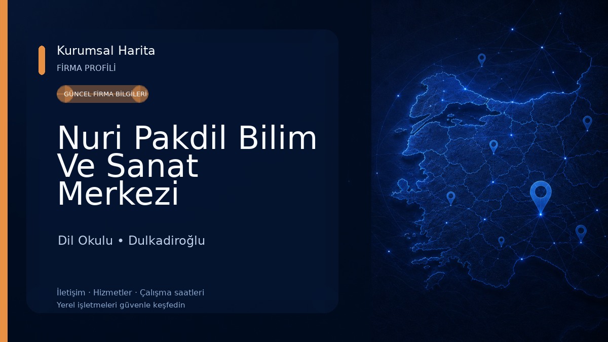 Nuri Pakdil Bilim Ve Sanat Merkezi